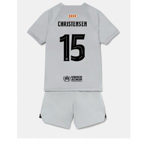 Barcelona Andreas Christensen #15 kläder Barn 2022-23 Tredje Tröja Kortärmad (+ korta byxor)